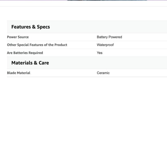 4 in 1 Bikini Trimmer for Women Waterproof Body Pubic Shaver Wet/Dry - Purple - Picture 10 of 11